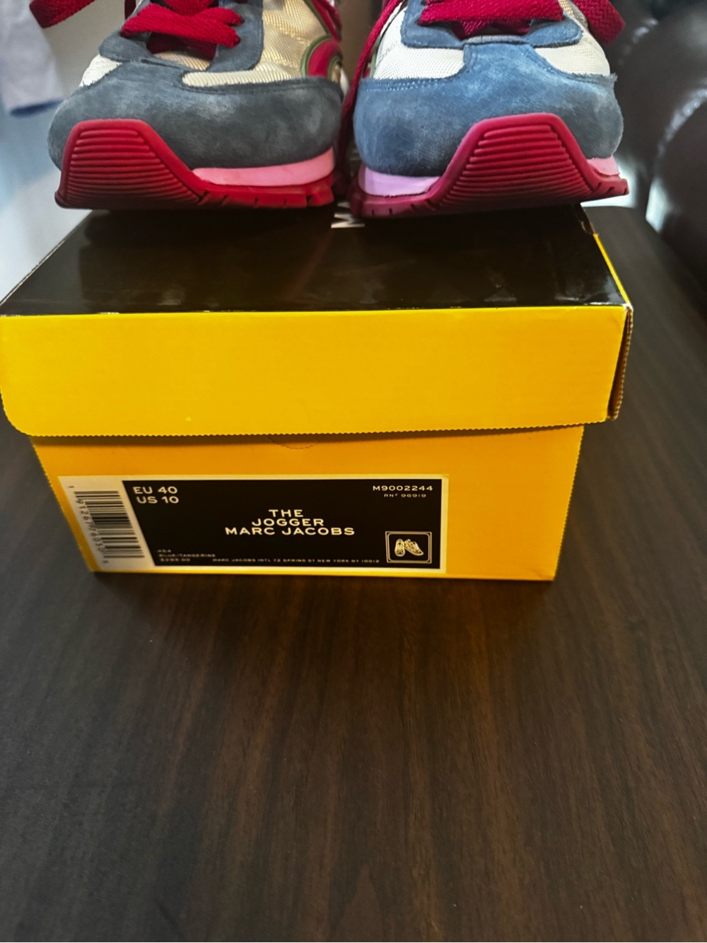 Marc Jacobs Blue Gray Pink Multi-Color Sneakers